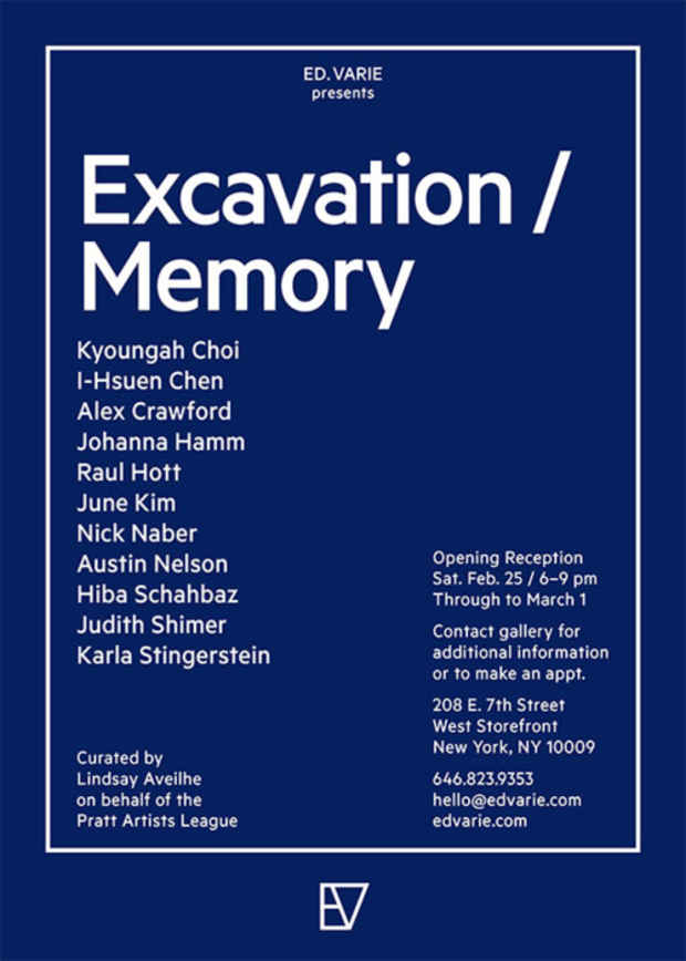 poster for "Excavation/Memory" Exhibition