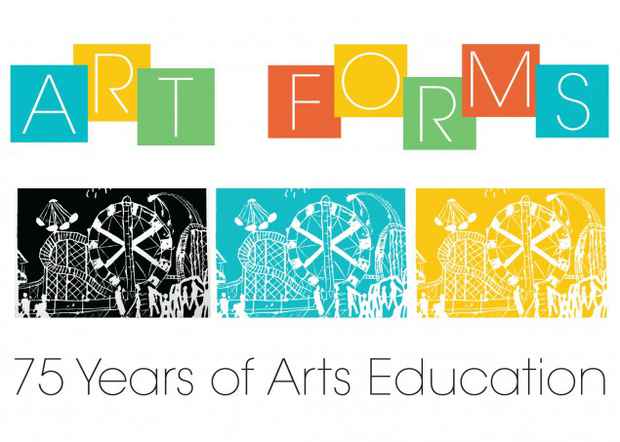 poster for "Art Forms: 75 Years of Arts Education" Exhibition