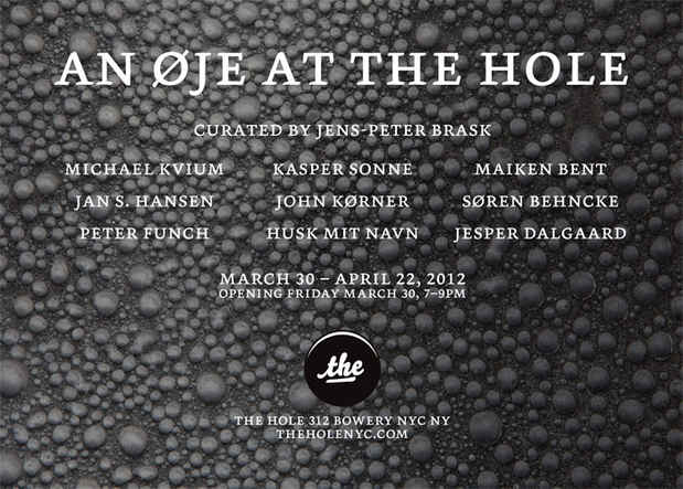 poster for "An Øje at The Hole" Exhibition