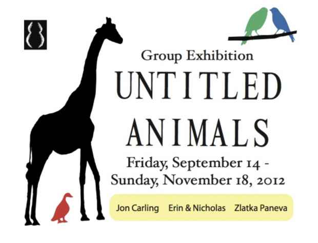 poster for "Untitled Animals" Exhibition