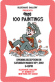 poster for Aaron Oblvn "100 Paintings”
