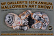 poster for "MF Gallery's Tenth Annual Halloween Art Show"