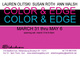 poster for Lauren Olitski, Susan Roth and Ann Walsh "Color and Edge"