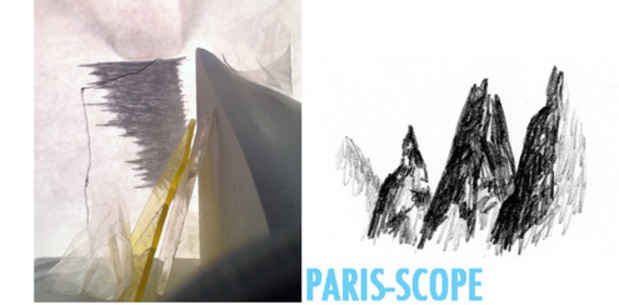 poster for "PARIS—SCOPE James Reeder: The Mountain" Exhibition