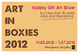 poster for "Art in Boxes 2012" Exhibition