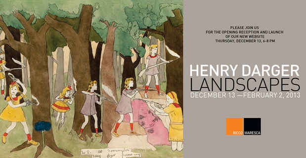 poster for Henry Darger "Landscapes"