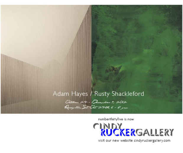poster for "Adam Hayes/Rusty Shackleford" Exhibition