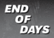 poster for "End of Days" Exhibition