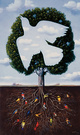 poster for Rafal Olbinski “The Virtue of Ambiguity”