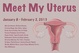 poster for "Meet My Uterus" Exhibition