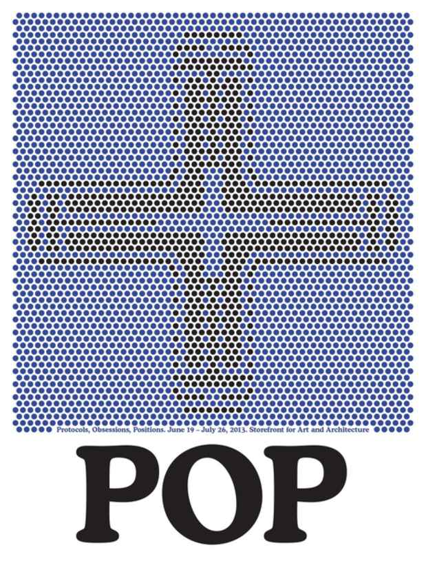 poster for “POP: Protocols, Obsessions, Positions” Exhibition