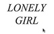 poster for “Lonely Girl” Exhibition