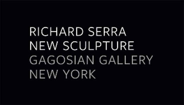 poster for Richard Serra “New Sculpture”