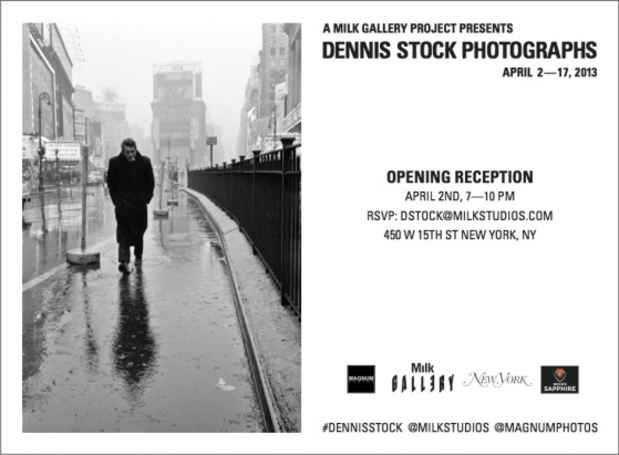 poster for Dennis Stock Exhibition