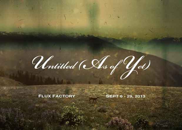 poster for “Untitled (As of Yet)” Exhibition