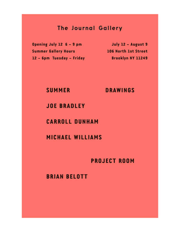 poster for “Summer Drawings” Exhibition