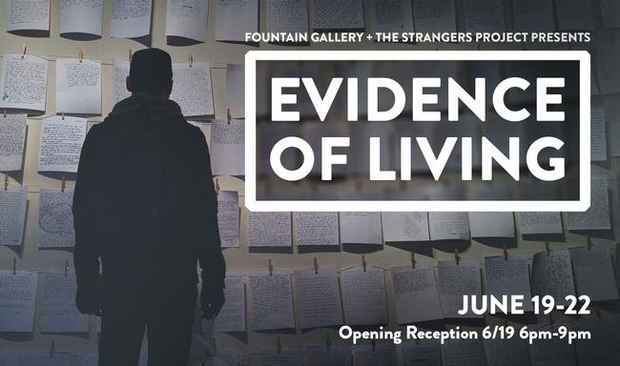 poster for “Evidence of Living” Interactive Exhibition
