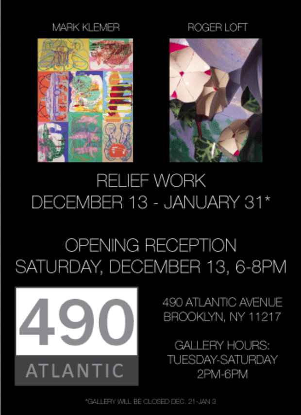 poster for “Relief Work” Show