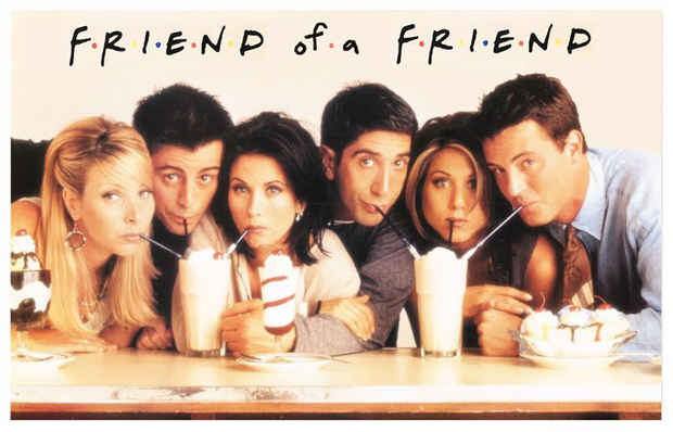 poster for “Friend of a Friend” Exhibition