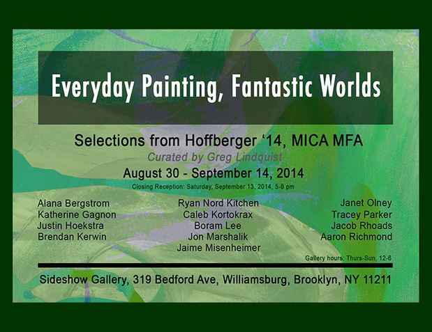 poster for “Everyday Painting, Fantastic Worlds” Exhibition