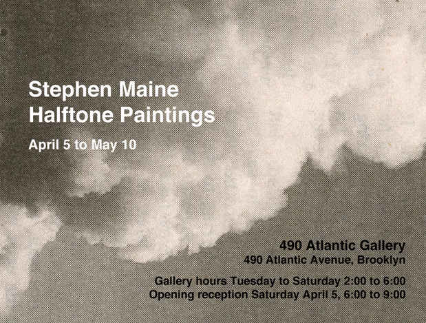 poster for Stephen Maine “Halftone Paintings”