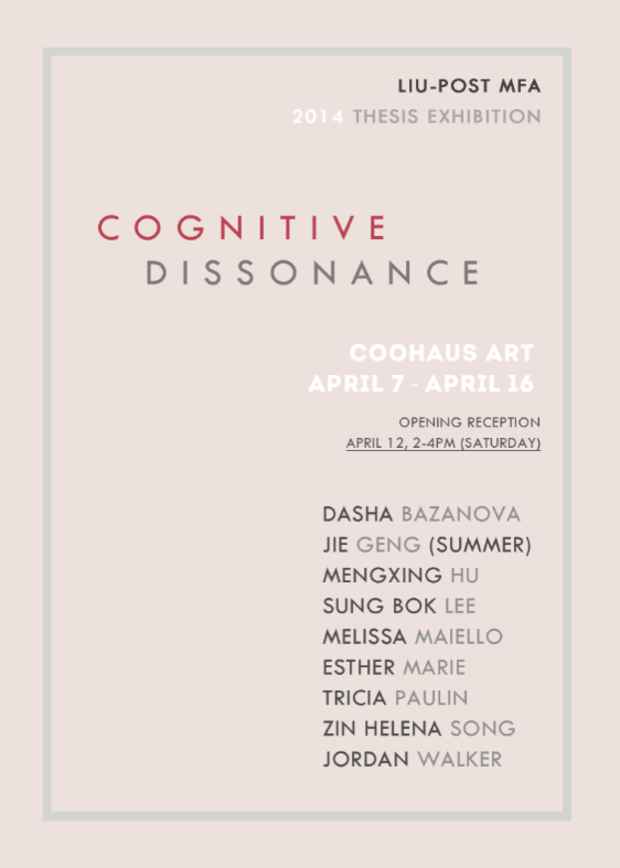 poster for “Cognitive Dissonance” Exhibition