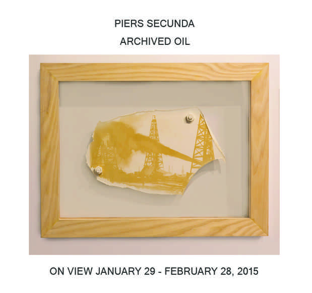 poster for Piers Secunda “Archived Oil”
