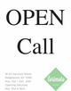 poster for “Open Call” Exhibition