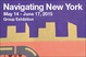 poster for “Navigating New York” Exhibition