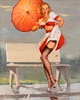 poster for “The Great American Pin-Up Returns” Exhibition