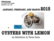 poster for “Oysters with Lemon” Exhibition
