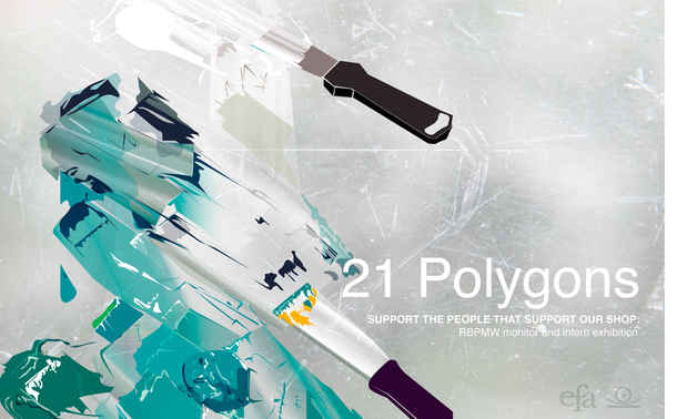 poster for “21 Polygons” Exhibition