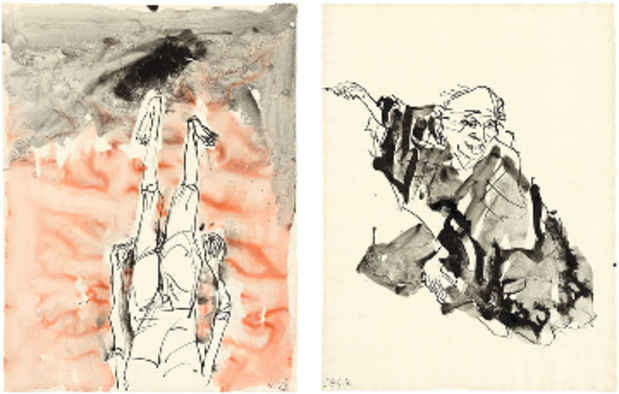 poster for Georg Baselitz “Visit from Hokusai”
