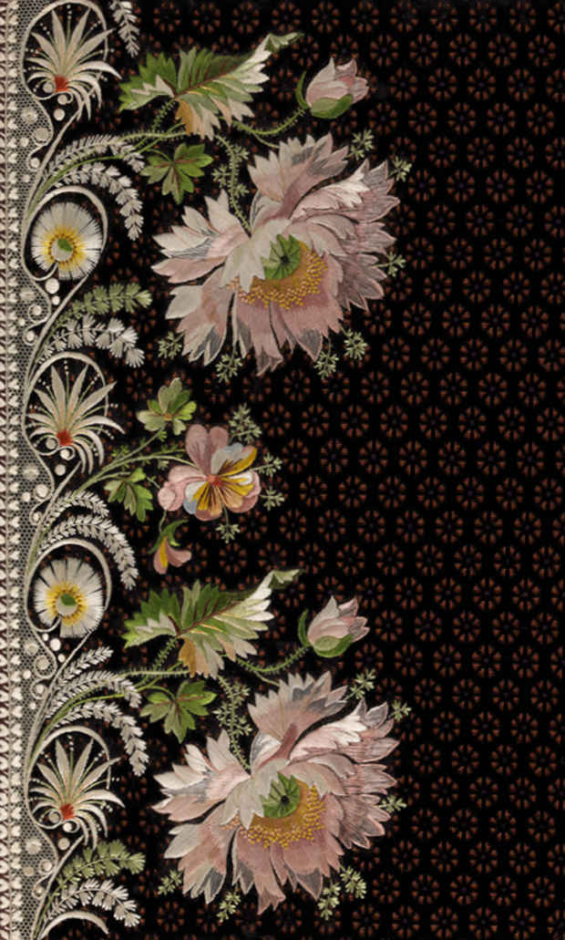 poster for “Elaborate Embroidery: Fabrics for Menswear before 1815” Exhibition