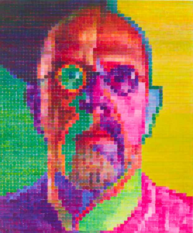 poster for Chuck Close “Recent Work”