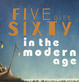 poster for “FIVE over SIXTY in the MODERN AGE” Exhibition
