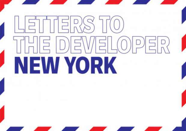 poster for “Letters to the Developer” Exhibition