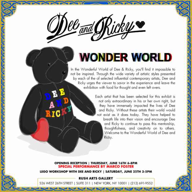poster for “The Wonderful World of Dee and Ricky” Exhibition