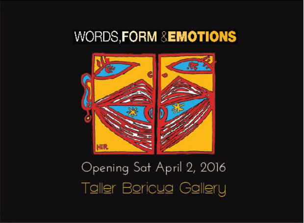 poster for “Visual Works & Words by Nuyorican Poets” Exhibition
