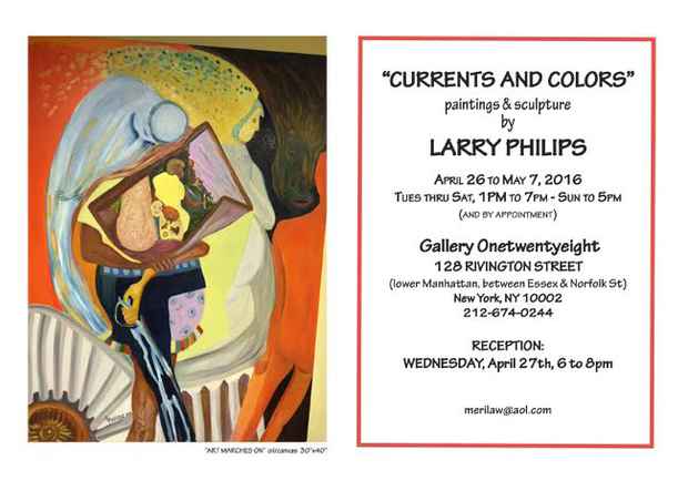 poster for Larry Philips “Currents and Colors”