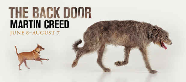 poster for Martin Creed “The Back Door”