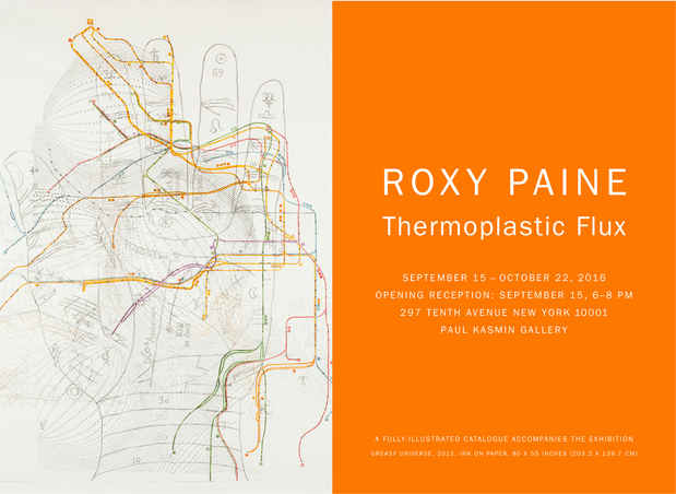 poster for Roxy Paine “THERMOPLASTIC FLUX”