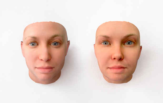 poster for Heather Dewey-Hagborg & Chelsea E. Manning “A Becoming Resemblance”