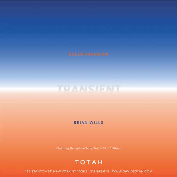poster for Helen Pashgian and Brian Wills “Transient”