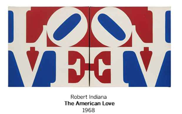 poster for Robert Indiana “Works from the Collection of Herbert Lust”