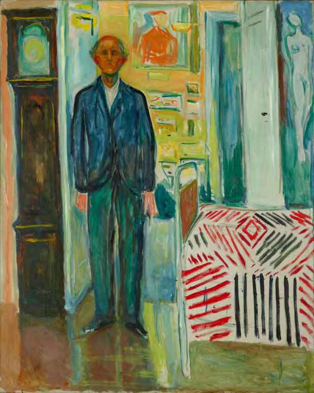 poster for Edvard Munch “Between the Clock and the Bed”