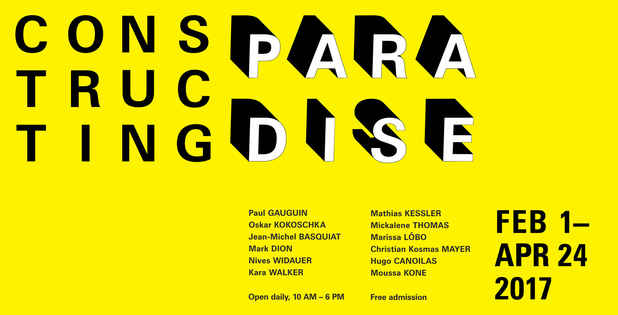 poster for “Constructing Paradise” Exhibition