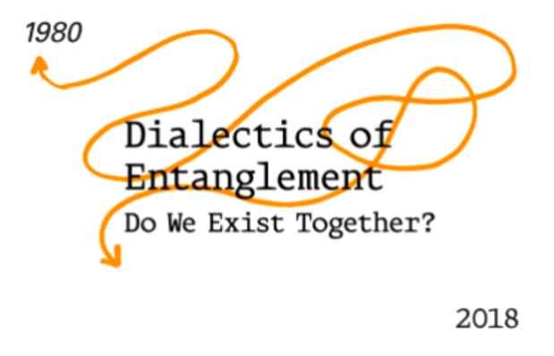 poster for “Dialectics of Entanglement: Do We Exist Together?” Exhibition