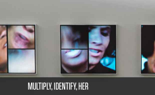 poster for “Multiply, Identify, Her” Exhibition