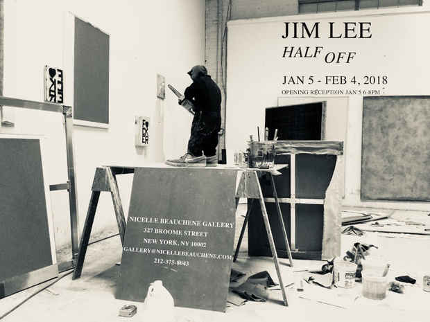 poster for Jim Lee “Half Off”